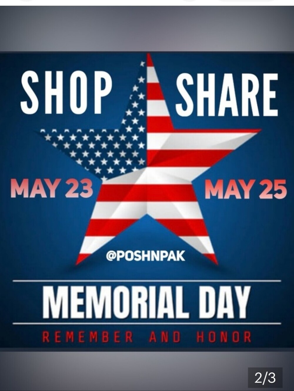 Memorial Day Shop & Share